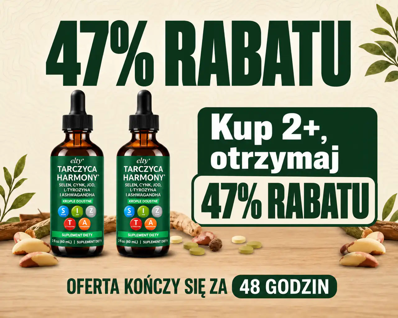Butelki Elty objęte rabatem 47% przy zakupie 2+